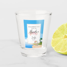 Junggeselinnen-Abschied am Strand Schnapsglas