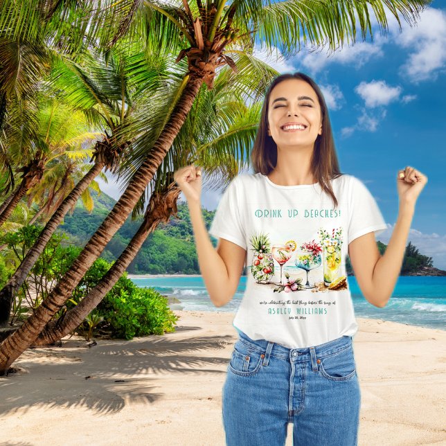 Junggeselinnen-Abschied "Beach Tropical Themed Coc Tri-Blend Shirt (Von Creator hochgeladen)