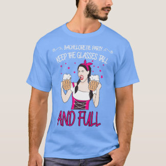 Junggeselinnen-Abschied Behielt die Gläser groß un T-Shirt
