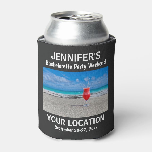 Junggeselinnen-Abschied bevorzugen Tropical Beach  Dosenkühler (Kanne Vorderseite)