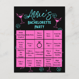 Junggeselinnen-Abschied Bingo Las Vegas Begleitkarte