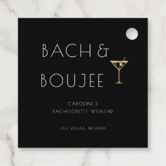 Junggeselinnen-Abschied Black and White Bach und B Geschenkanhänger