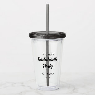 Junggeselinnen-Abschied Brautparty Bridge Squad Na Acryltrinkbecher