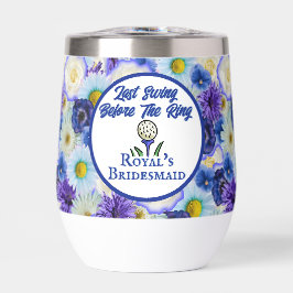 Junggeselinnen-Abschied Brautparty Golf Blue Flora