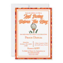 Junggeselinnen-Abschied Brautparty Golf Peach Oran