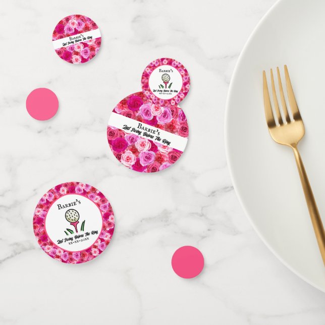 Junggeselinnen-Abschied Brautparty Golf Pink Blüte Konfetti (Gruppe)