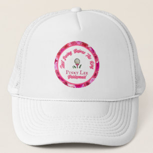Junggeselinnen-Abschied Brautparty Golf Pink Blüte Truckerkappe
