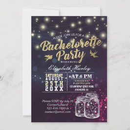 Junggeselinnen-Abschied Brautparty Mason Jar Light Einladung