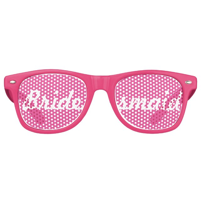 Junggeselinnen-Abschied "Bridesmaid" Shades-Sonnen Partybrille (Vorderseite)