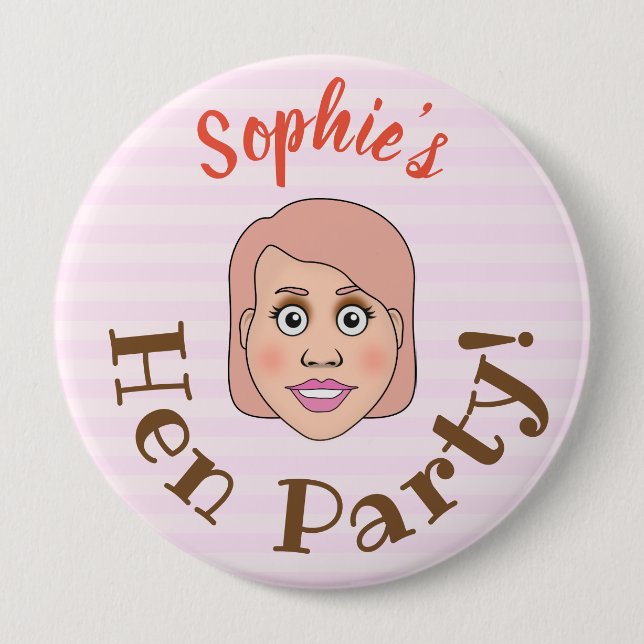Junggeselinnen-Abschied Button (Vorderseite)