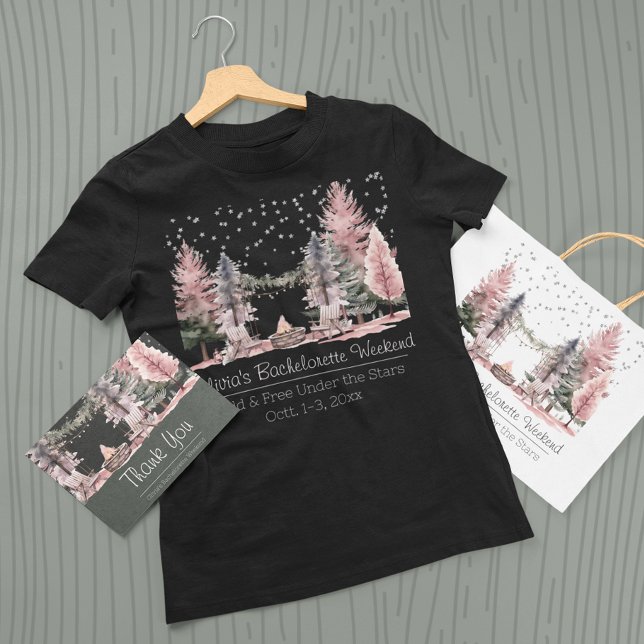 Junggeselinnen-Abschied Camping Weekend T-Shirt (Von Creator hochgeladen)