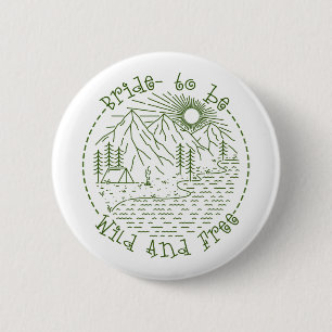 Junggeselinnen-Abschied Camping Wochenende zu best Button