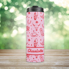 Junggeselinnen-Abschied Cowgirl Custom Cowgirl Thermosbecher