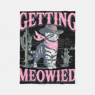 Junggeselinnen-Abschied Cowgirl Getting Meowied Ca Fleecedecke