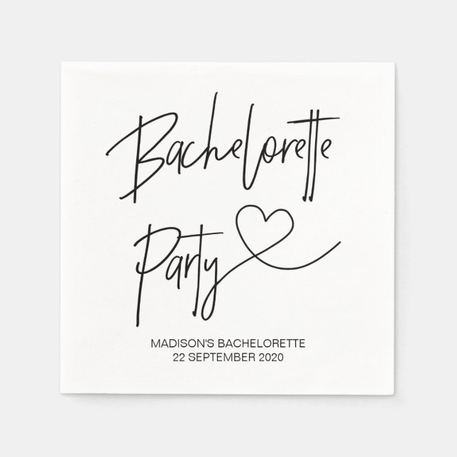 Junggeselinnen-Abschied Deco Napkin Set Serviette (Vorderseite)