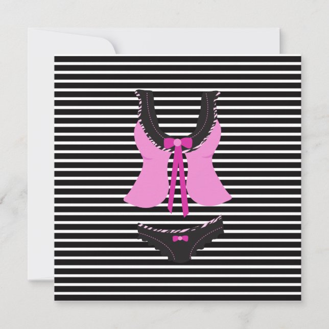 Junggeselinnen-Abschied Einladung (Vorderseite)