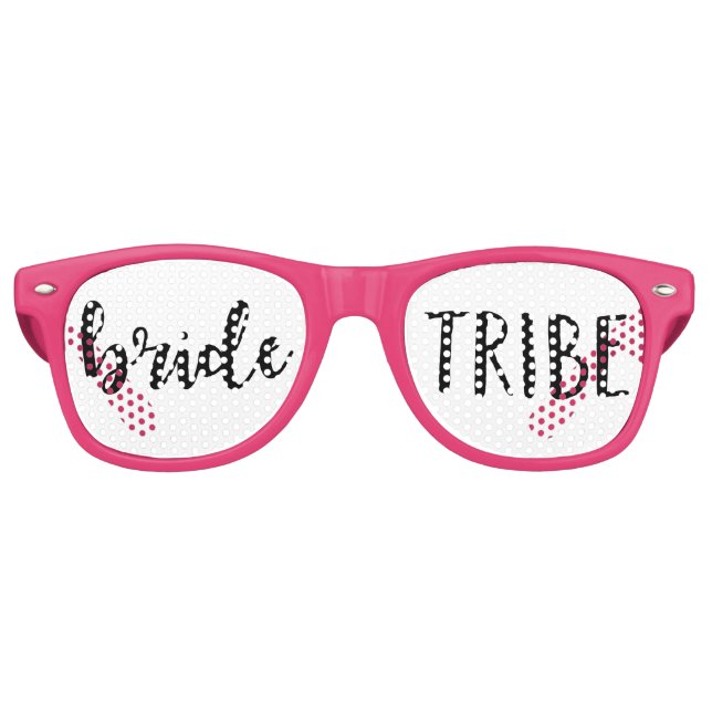 Junggeselinnen-Abschied-Favoriten für Black Bride Partybrille (Vorderseite)