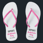 Junggeselinnen-Abschied für moderne Typografie Flip Flops<br><div class="desc">Diese modernen Typografie Flip Flops sind ein perfektes Dankeschön für jede Braut,  die im Sommer oder am Strand ein Bachelerotte Party hat! Personalisieren Sie die Angaben mit dem Namen der Braut und dem Datum des Junggeselinnen-Abschieds.</div>
