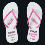 Junggeselinnen-Abschied für moderne Typografie Flip Flops<br><div class="desc">Diese modernen Typografie Flip Flops sind ein perfektes Dankeschön für jede Braut,  die im Sommer oder am Strand ein Bachelerotte Party hat! Personalisieren Sie die Angaben mit dem Namen der Braut,  dem Namen Ihrer Brautjungfrau/Freundin und dem Datum des Junggeselinnen-Abschieds.</div>
