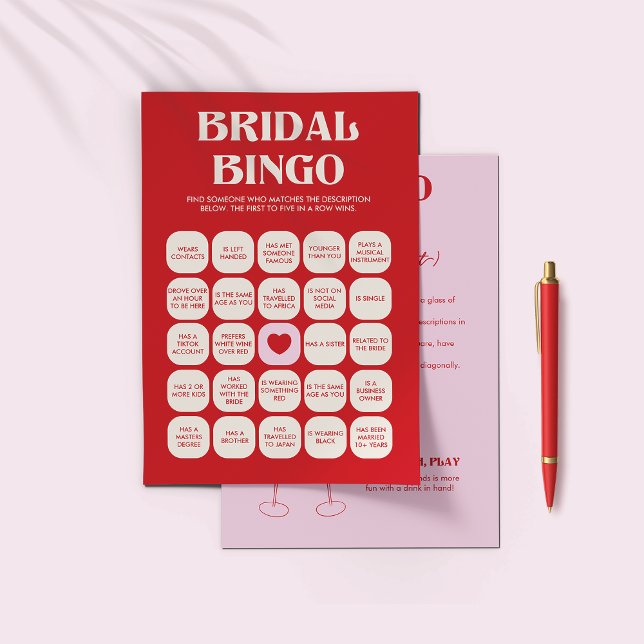 Junggeselinnen-Abschied Games Bridal Bingo Flyer (Von Creator hochgeladen)