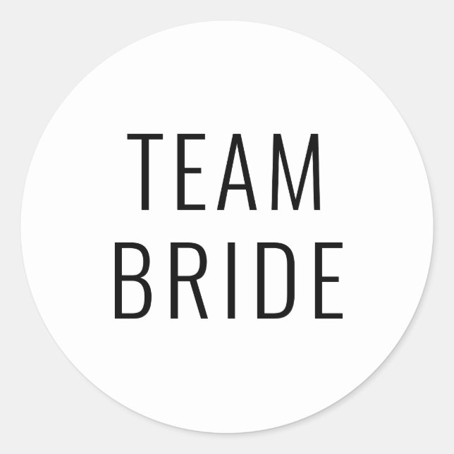 Junggeselinnen-Abschied Gastgeschenk Hochzeit Team Runder Aufkleber (Vorderseite)