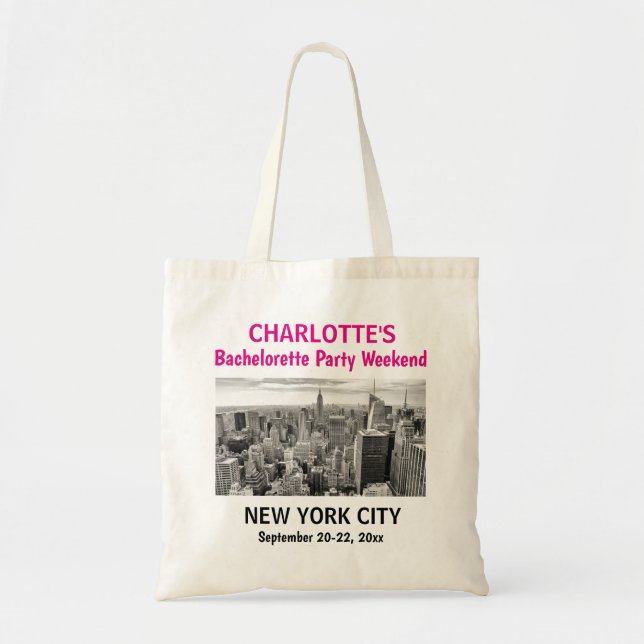 Junggeselinnen-Abschied Gefallen New York City Gir Tragetasche (Vorne)