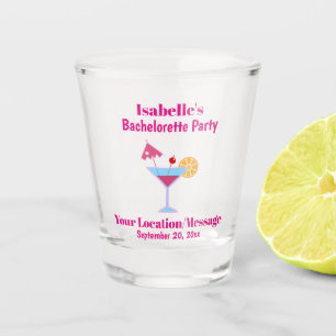 Junggeselinnen-Abschied Gefallen Pink Cocktail Hoc Schnapsglas