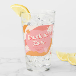 Junggeselinnen-Abschied Gefallen Retro Betrunken i Glas