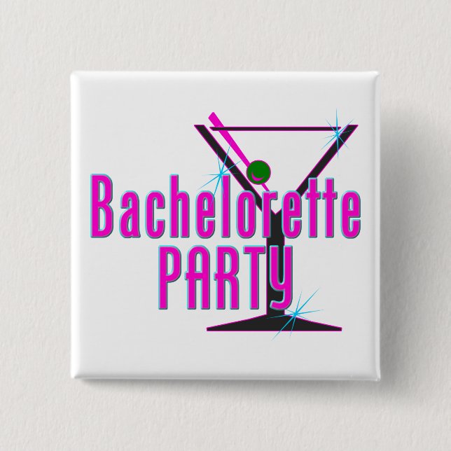Junggeselinnen-Abschied-Geschenk Button (Vorderseite)