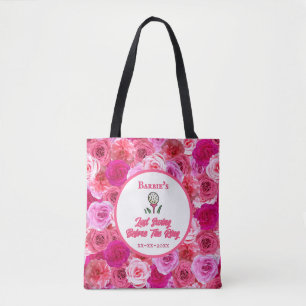 Junggeselinnen-Abschied Golf Brautparty Rosa Blüte Tasche