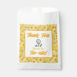 Junggeselinnen-Abschied Golf Gelbe Blumen Persönli Geschenktütchen