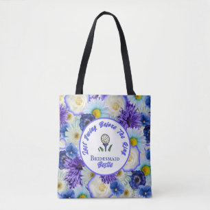 Junggeselinnen-Abschied Golfing Blau und Weiße Blu Tasche