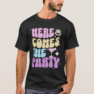 Junggeselinnen-Abschied hier kommt die Party Bride T-Shirt