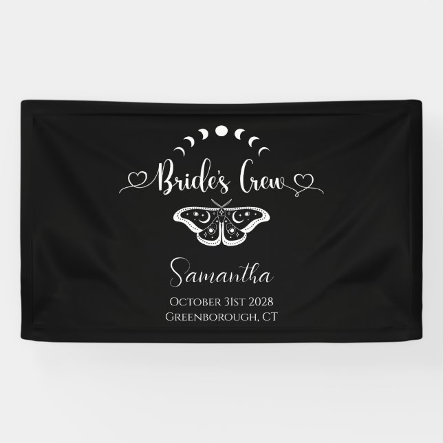 Junggeselinnen-Abschied himmlisch gotisch personal Banner (Horizontal)