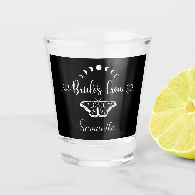 Junggeselinnen-Abschied himmlisch gotisch personal Schnapsglas (Vorderseite)