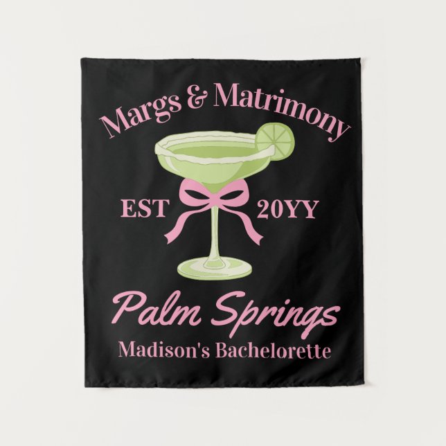 Junggeselinnen-Abschied-Hintergrund für Margs und  Wandteppich (Vorderseite)