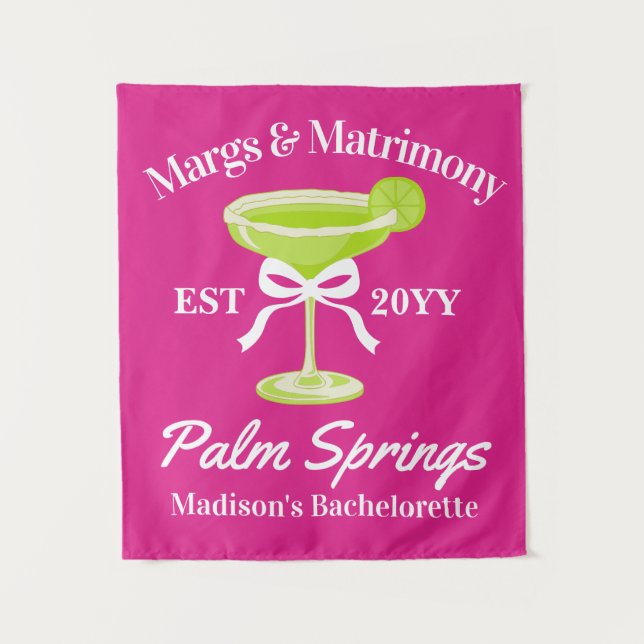 Junggeselinnen-Abschied-Hintergrund für Margs und  Wandteppich (Vorderseite)