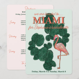 Junggeselinnen-Abschied in Miami Einladung