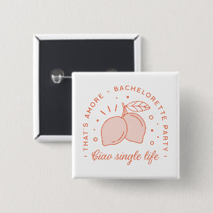 Junggeselinnen-Abschied Italienisches Sommerthema Button