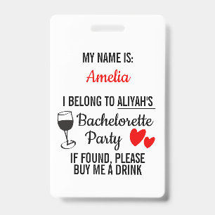 Junggeselinnen-Abschied Lanyard Funny "Buy Me a Dr Ausweis