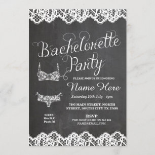 Junggeselinnen-Abschied Lingerie Shower Bridal Ein Einladung