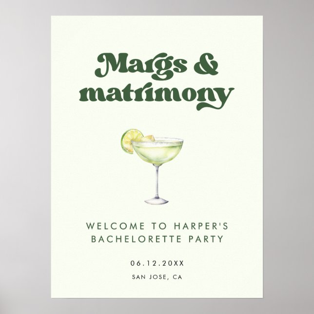 Junggeselinnen-Abschied Margs and Matrimony Willko Poster (Vorne)