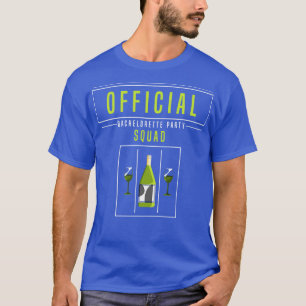 Junggeselinnen-Abschied mit Flasche Schaumwein T-Shirt