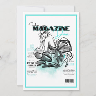 Junggeselinnen-Abschied Mode Diva Magazin Einladung