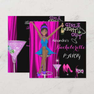 Junggeselinnen-Abschied Pink Girls Night Out! 2 Einladung