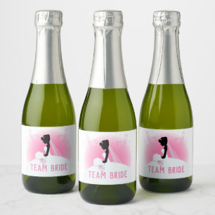 Junggeselinnen-Abschied Pink Silhouette Mannschaft
