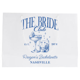 Junggeselinnen-Abschied Retro Cocktail Blue Bridge Große Geschenktüte