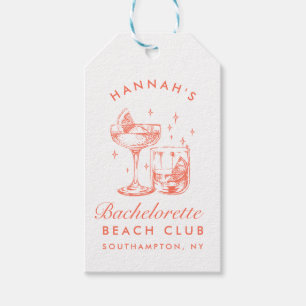 Junggeselinnen-Abschied Retro Cocktail Orange Brid Geschenkanhänger