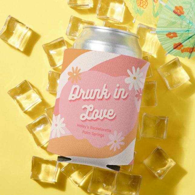 Junggeselinnen-Abschied Retro rosa Dose Cooler Dosenkühler (In Situ Sommer)