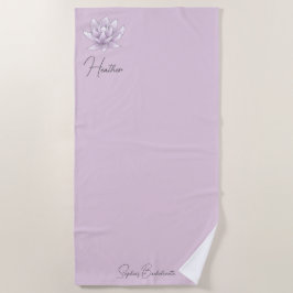 Junggeselinnen-Abschied Rosa Lotus Strandtuch